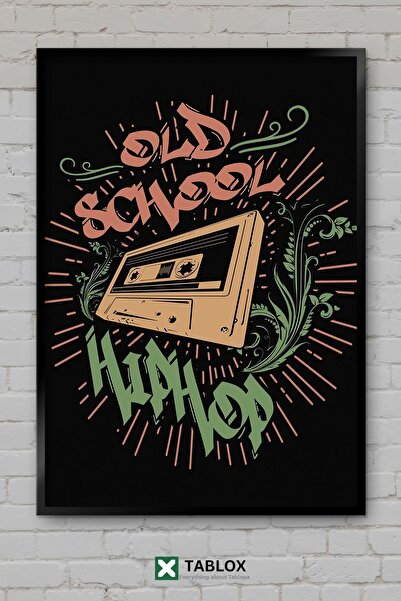 tablomaxtbx Hip Hop Rap Graffiti Graffiti Muzică Poster Cadru Decorativ MDF P...