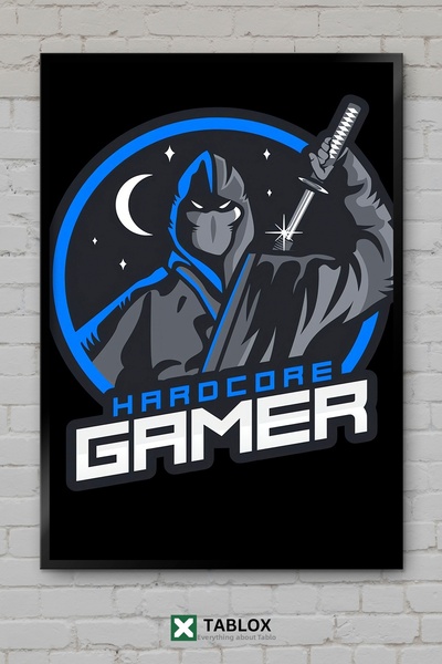 tablomaxtbx Poster pentru jocuri Gamer Player Ninja Gaming, cu aspect decorat...