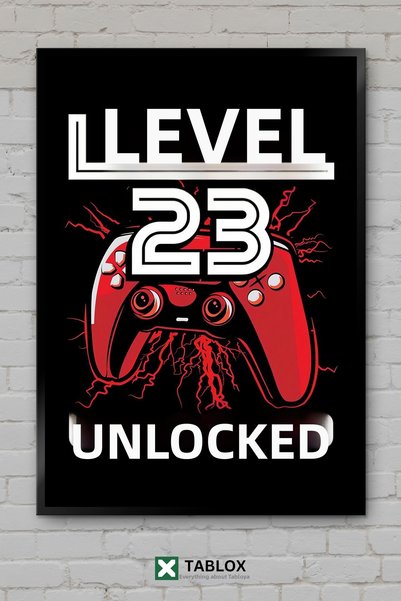 tablomaxtbx Gamer Nivel 23 Cadou pentru jucători de ziua de naștere Decor de ...