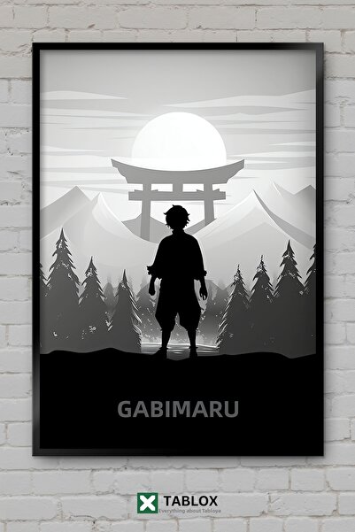 tablomaxtbx Hell S Paradise Gabimaru Anime Manga Cadru decorativ cu aspect de...