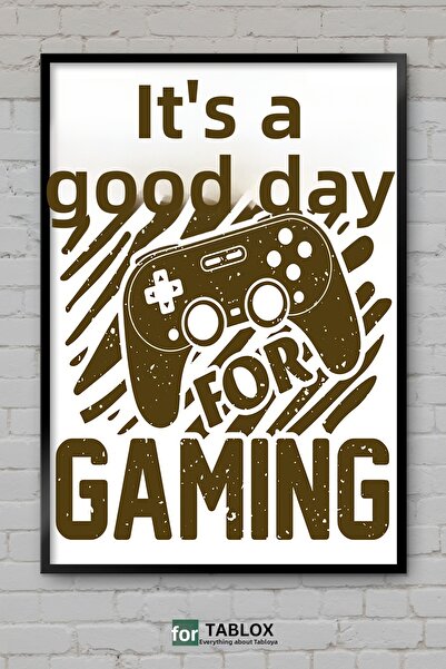 tablomaxtbx Good Day for Gaming Game Poster Framed Decorative Mdf Painting