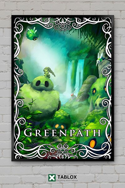 tablomaxtbx Poster joc Greenpath Hollow Knight, tablou decorativ înrămat din MDF