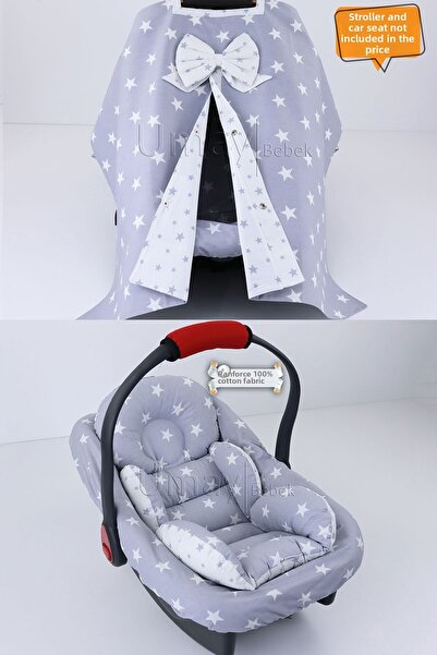 Umaybebek 3 Piece - Stroller Cover, Stroller Cushion with Waist Support, Stro...