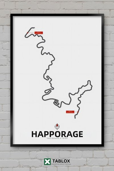 tablomaxtbx Happogahara Touge Pass Initial D Anime Racing Poster cu aspect de...