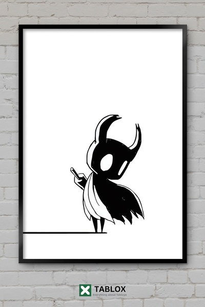 tablomaxtbx Hollow Knight Gaming Game Dark Fantastic Poster Frame Look Decora...