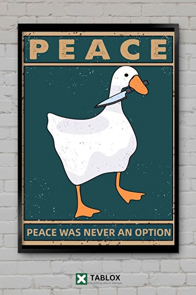 tablomaxtbx Untitled Goose Game Kaz Game Funny Poster Framed Decorative Mdf P...