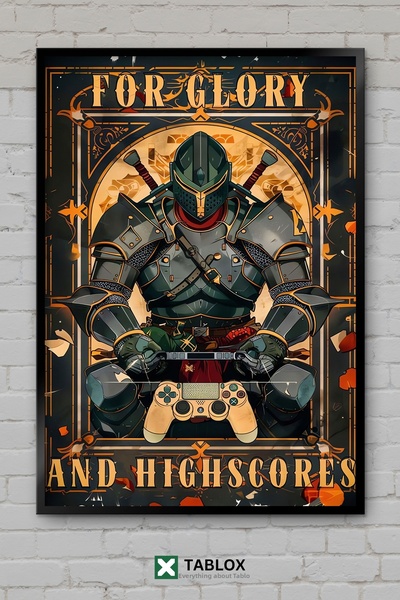 tablomaxtbx Highscore High Score Gaming Game Player Poster Frame View Decorat...