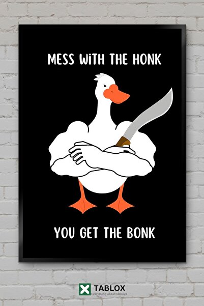 tablomaxtbx Joc amuzant cu gâște Goose Game Artă umoristică Decor de perete T...