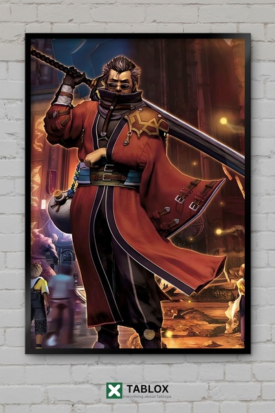tablomaxtbx Final Fantasy X Auron Character Art Game Decor de perete Aspect c...