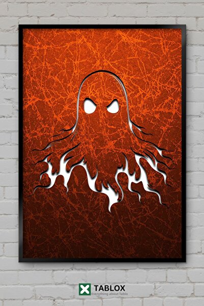 tablomaxtbx Ghost Hayalet Gaming Game Textured Frame View Decorative MDF Tabl...