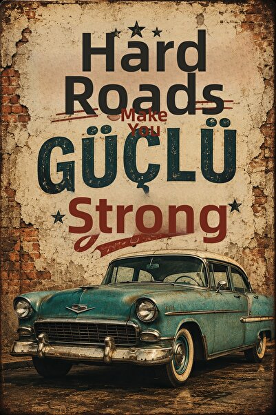 Lucena Poster decorativ cu mesaje motivaționale retro, pictură murală metalic...