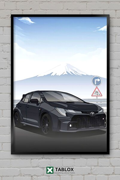 tablomaxtbx Toyota Gr Corolla Car Automobile Sports Poster Frame View Decorat...
