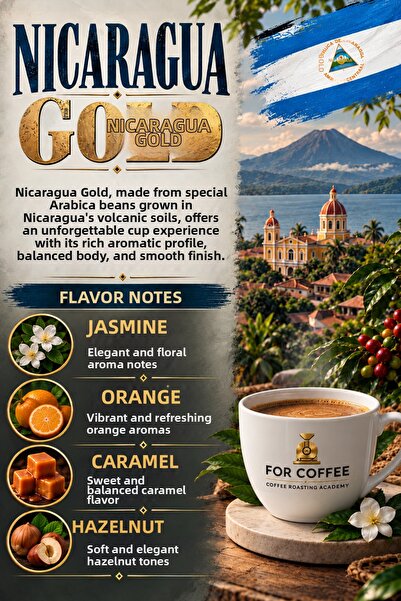 for coffee قهوة نيكاراغوا الذهبية 250 جرام - أرابيكا أحادية المصدر - مطحونة و...