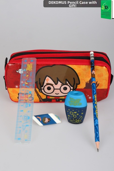 Harry Potter Dekomus,Harry Potter Licensed Pencil Bag, Pencil, Ruler, Eraser ...