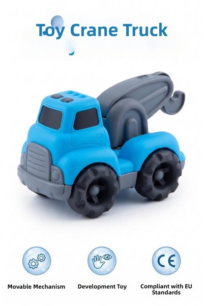 Tıfıl Toys Toy Crane Truck Tow Truck 17 cm Educational and Safe Children's To...