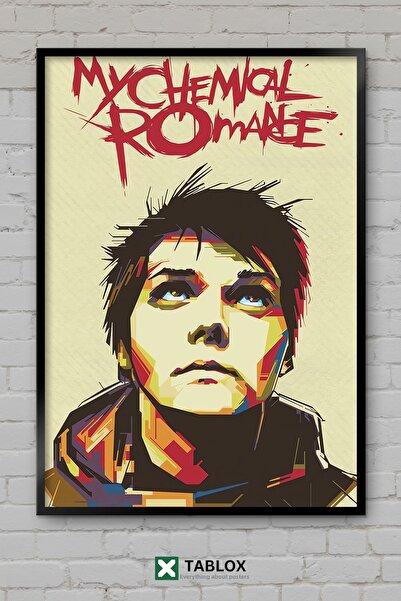tablomaxtbx Gerard Way My Chemical Romance Cântăreț Rock Frame View Tablo dec...