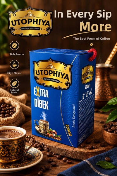 Hepyek قهوة يوتوفييا إكسترا ديبك 200 جرام - ذات نكهة مكثفة
