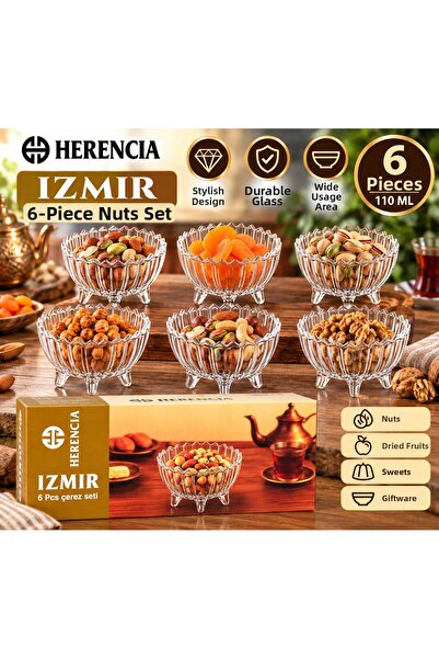 Generic Brand İzmi̇r Snack Bowl Set (6 Pieces)
