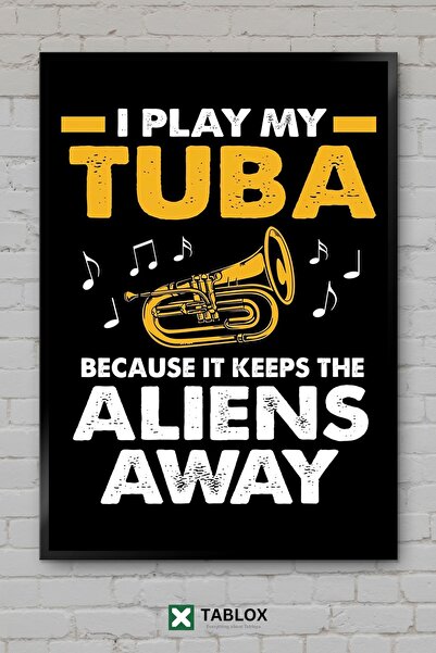 tablomaxtbx Funny Tuba Funny Music Art Poster Wall Decor Frameable Looking De...