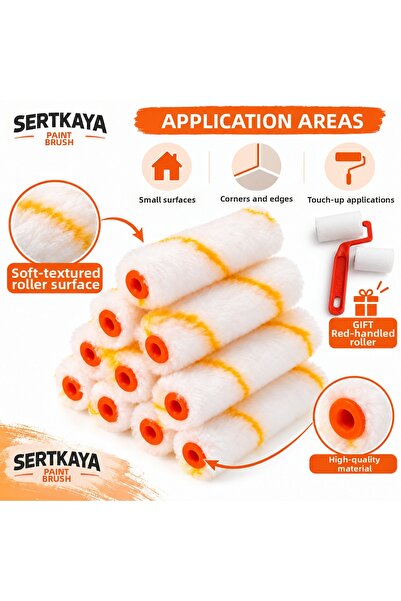 Oskar fırça ve rulo oktay gök 10 cm Finger Roller Microfiber High Quality