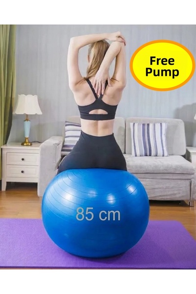 Neler Geldi Neler 85 cm Pilates Ball Large Size Thick Yoga Pilates Ball Plate...
