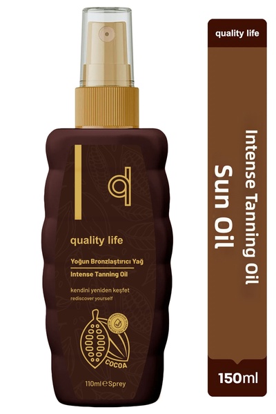 Quality Life Intense Bronzing Sun Oil with Vitamin E Radiant 150 ml Bottle