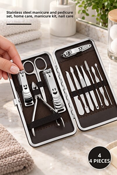 Yenilig 4 Piece Ocean Manicure Set – Manicure and Pedicure Set with Stainless...