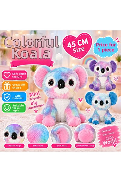 NW NessiWorld 63043 45 cm Plush Colorful Koala (Price Is for 1 Piece)