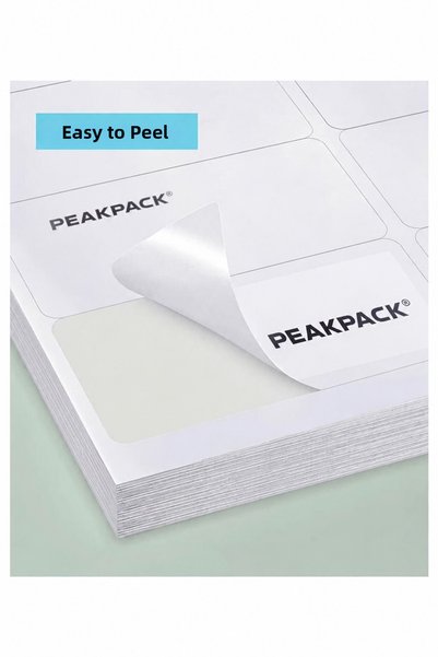 PEAKPACK Ready-Made Adhesive Label 210X280Mm 100 Sheets A4 Self-Adhesive Laser Label Printer Label