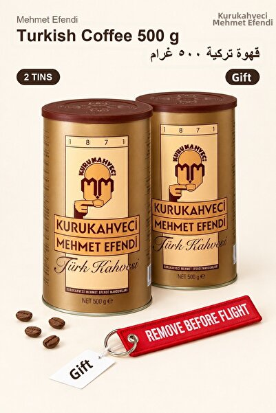 Mehmet Efendi Turkish Coffee 500 g X 2 Tins - Turkish Coffee