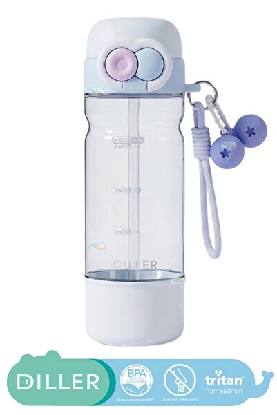 DILLER 700ml New Fruits Series Fruit-Decorated Charm and String Hand Strap Ki...