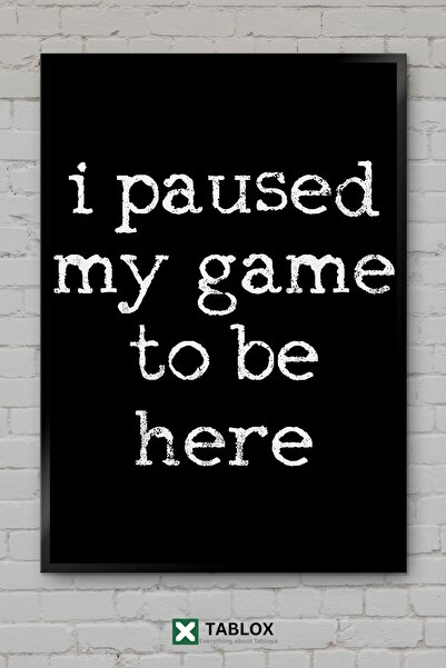 tablomaxtbx Gaming Game Gamer Player Game Video Poster Frame View Decorative ...