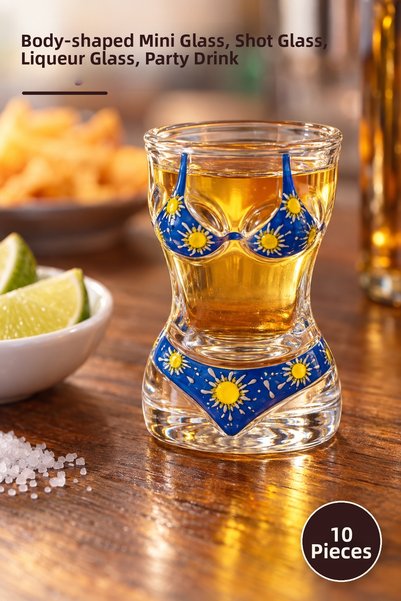 Yenilig 10 Pieces of Female Body Shaped Shot Glasses – Body Shaped Mini Glass...