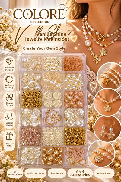 By MO Accessories 🤍   Από την Mo Coloré Collection Vanilla Shine – Σετ Χόμπι...