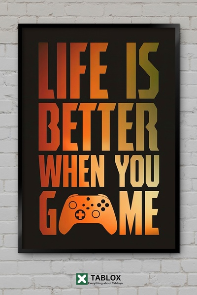tablomaxtbx Cuvânt de înțeles pentru jucători: „Gaming Game Quote” - Tablou d...