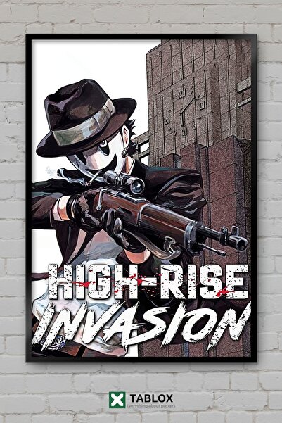 tablomaxtbx High Rise Invasion Anime Manga Action Poster Frame View Διακοσμητ...