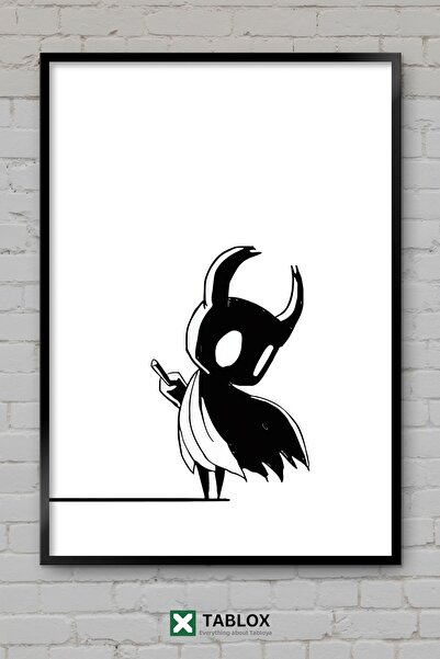 tablomaxtbx Hollow Knight Gaming Game Dark Fantasy Αφίσα με κορνίζα Διακοσμητ...