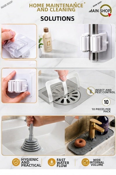 MAİN SHOP Set de organizare pentru casă din 14 piese - Covoraș din silicon pe...