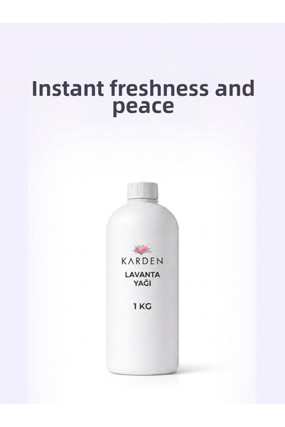 Karden Lavender Oil 1 kg – Enchanting Floral Aroma |   Intense & Long-Lasting Lavender Scent |   For Aromatherapy, Incense Burner, Diffuser & Massage