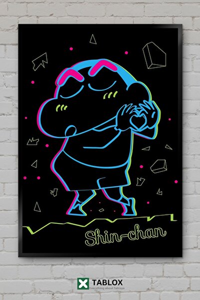 tablomaxtbx Glow Shin Chan Crayon Anime Cadru cu aspect de desene animate Tab...