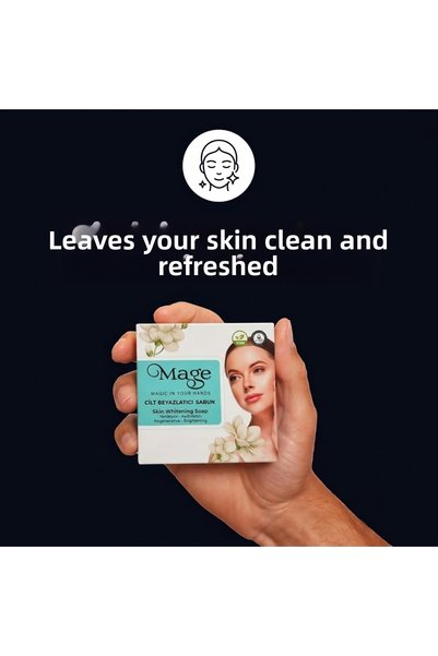 Mage Cosmetics Natural Solid Soap Set of 5 - Collagen, Skin Whitening, Lavender, Apricot, Black Grape