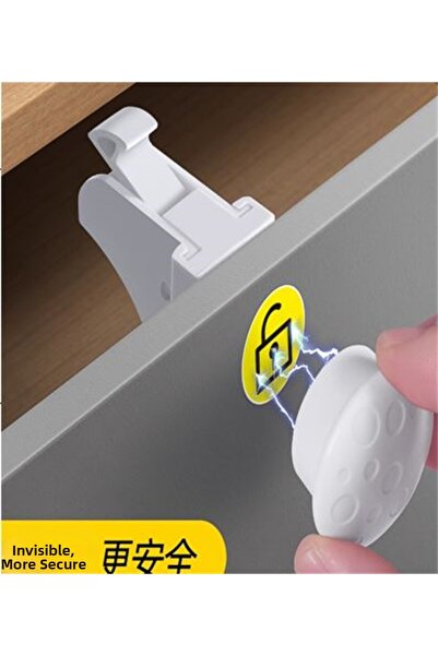 SUNUP Sn-38125 Magnetic White Drawer Cabinet Lock