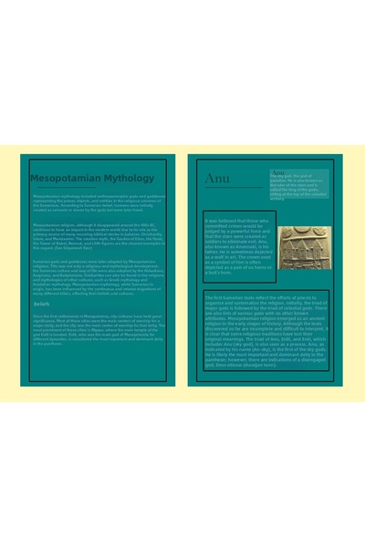 TELLGRAF Mesopotamia Mythology Themed Postcard Set (10X15 cm 31 Pieces)