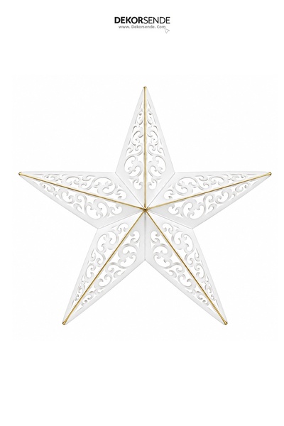 Dekorsende Christmas Decorative Metal Wrought Iron Star Door and Wall Ornamen...