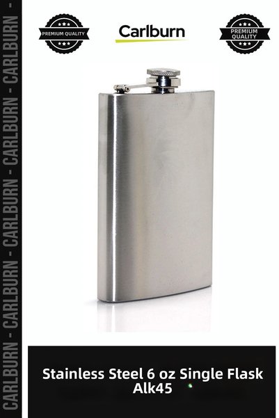 Carlburn Special Edition Camping Accessory Gift Stainless Steel 6 oz Single F...