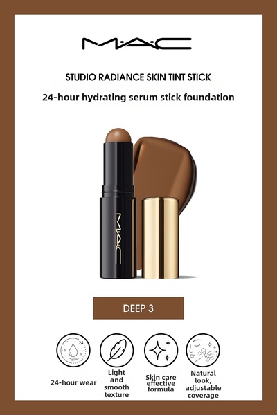 M.A.C Studio Radiance Skin Tint Stick Serum Stick Foundation with Moisturizing Effect for up to 24 Hours - Deep 3