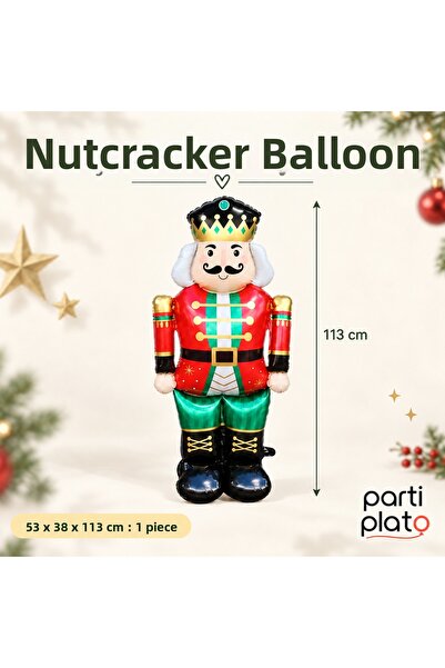 Parti Plato Soldier Foil Balloon 113 cm 1 Piece New Year's Birthday Party Dec...