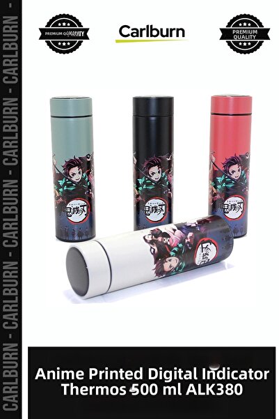 Carlburn Special Edition Gift Flask Anime Printed Thermos with Digital Displa...