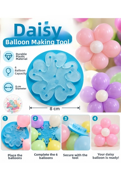 Joyane Papatya Balloon Making Apparatus, 6-Piece Set, 6 Balloon Capacity, 8 c...