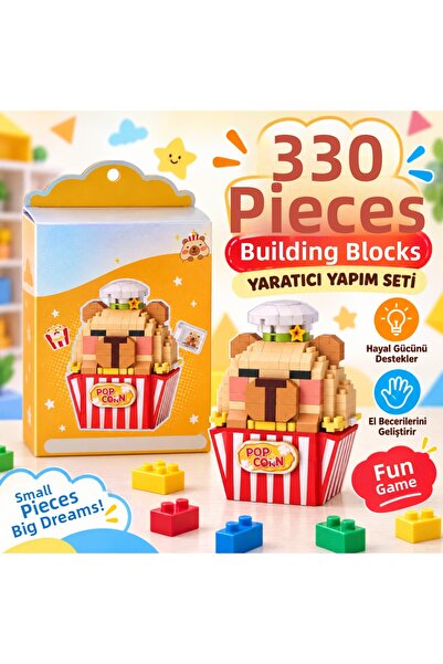 NW NessiWorld Lz-8876 Popcorn Model 330 Piece Block Toy